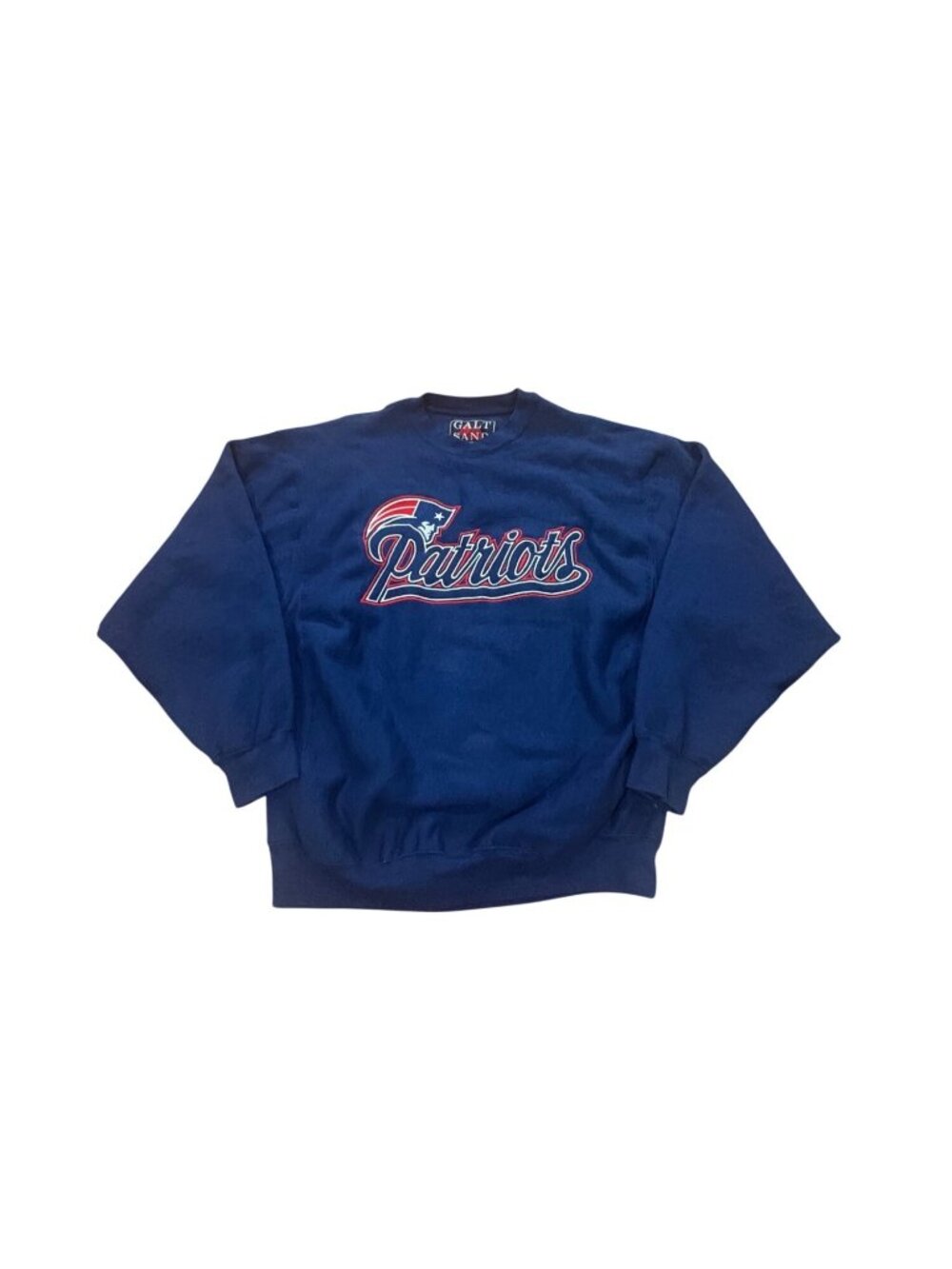 Vintage 90s Galt Sand New England Patriots NFL Crewneck Sweatshirt Men's Size XL